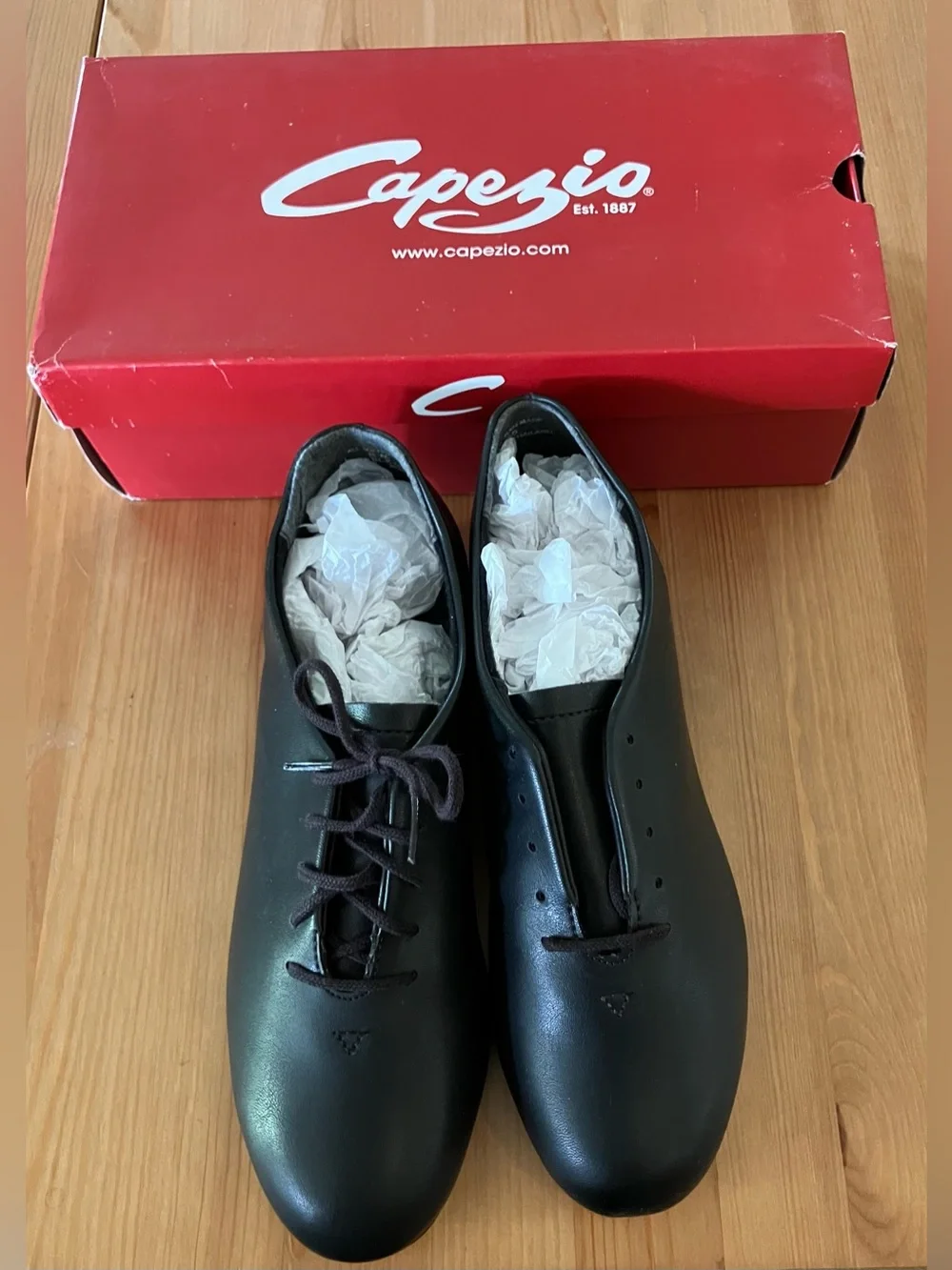 NEW Capezio Tapster 442 Black Men’s Oxford Tap Shoes Size 8